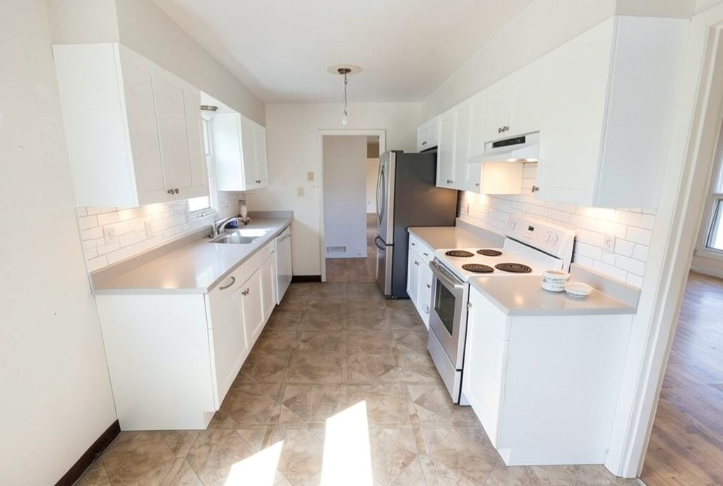 Kitchen remodel idea: AI render of a public domain photo